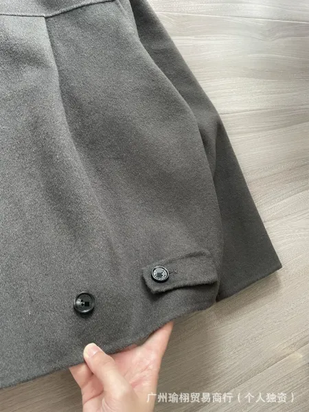 COS Wool Blend Zip-Up Jacket Gray Outerwear - 21