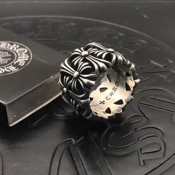 Chrome Hearts Large Floral Ring Silver - 6