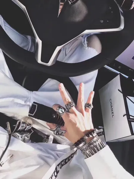 Chrome Hearts Large Floral Ring Silver - 13