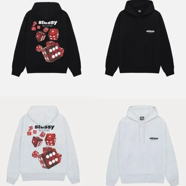 Stüssy Dice Print Hoodie White - 4