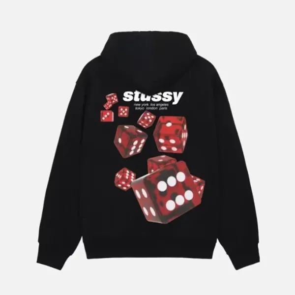 Stüssy Dice Print Hoodie White - 5