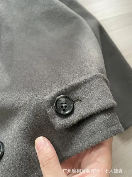 COS Wool Blend Zip-Up Jacket Gray Outerwear - 19