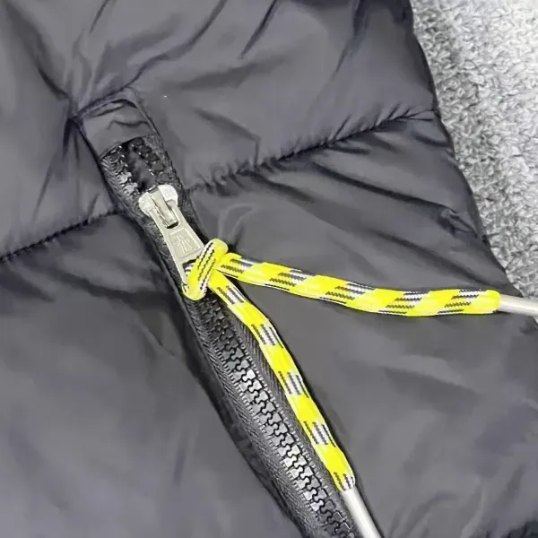 Moncler Genius 1952 Puffer Jacket Black with Neon Yellow Accents Down-Jacket - 7