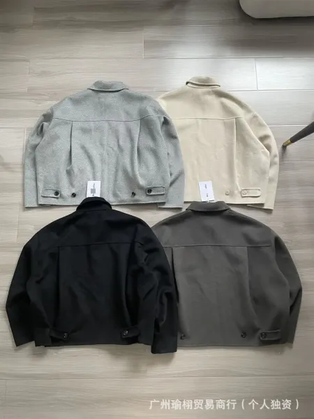 COS Wool Blend Zip-Up Jacket Gray Outerwear - 12
