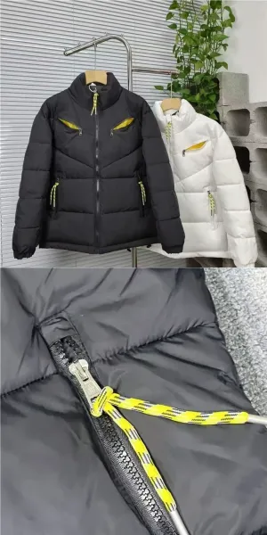 Moncler Genius 1952 Puffer Jacket Black with Neon Yellow Accents Down-Jacket - 10