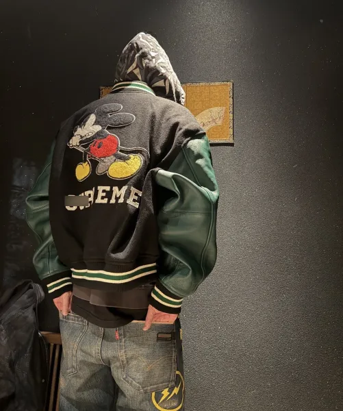 Supreme x Disney Mickey Mouse Varsity Jacket Red - 6