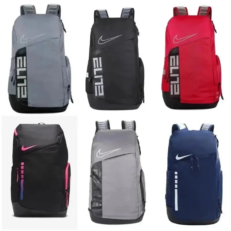 Nike Elite Backpack in Grey, Black, Red, and Blue