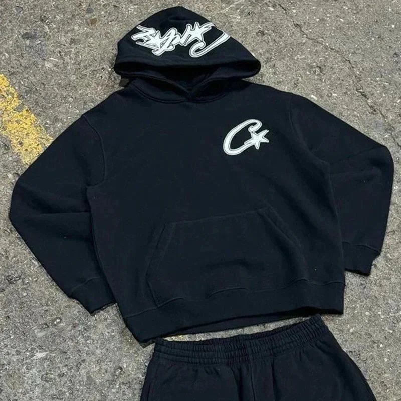 black hoodie