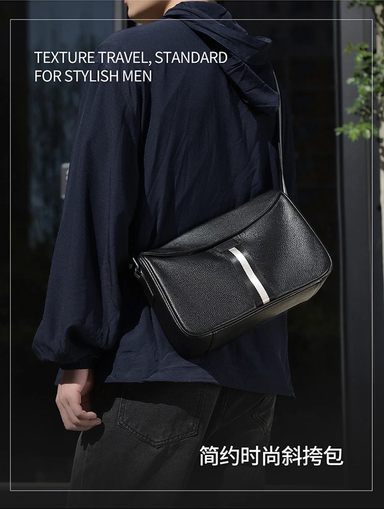 Design Adjustable Strap Crossbody Bag Black - 5