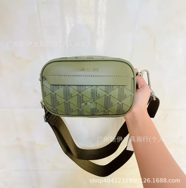 Lacoste Camera Bag Navy Blue Geometric Print Crossbody Bag - 3