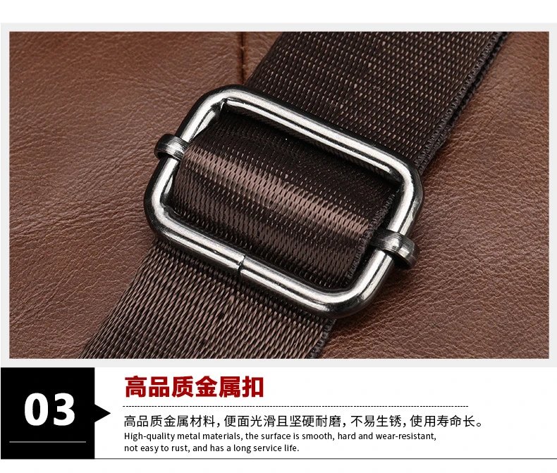 Design Leather Crossbody Bag Black - 38