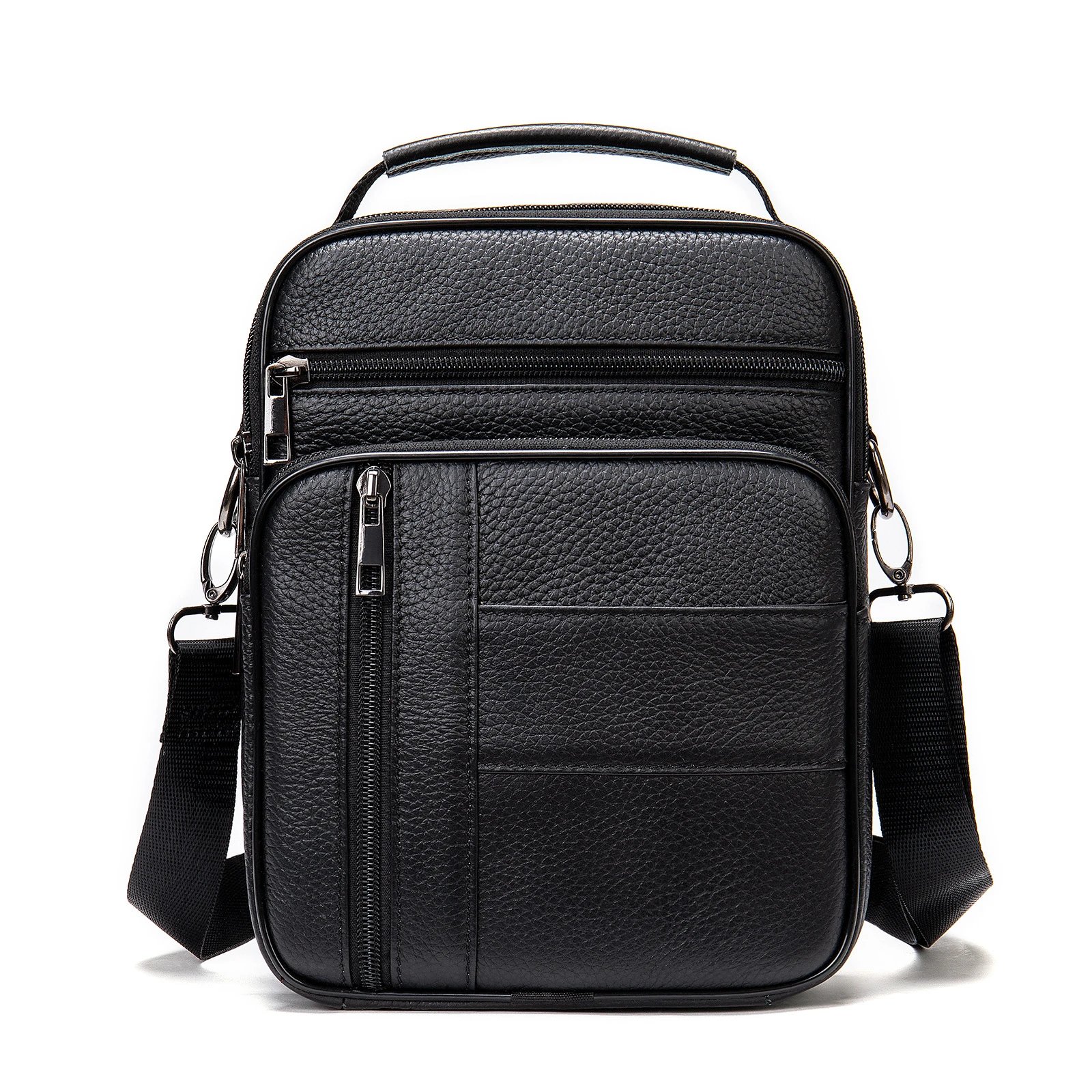 Design Classic Leather Crossbody Bag Black