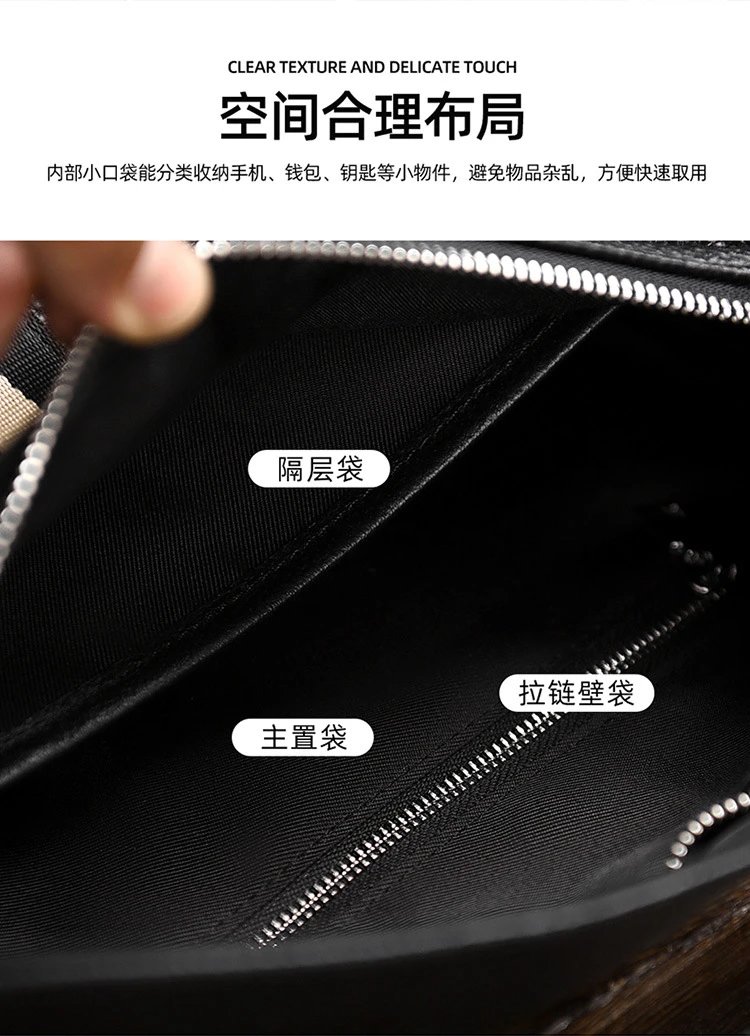Design Adjustable Strap Crossbody Bag Black - 9