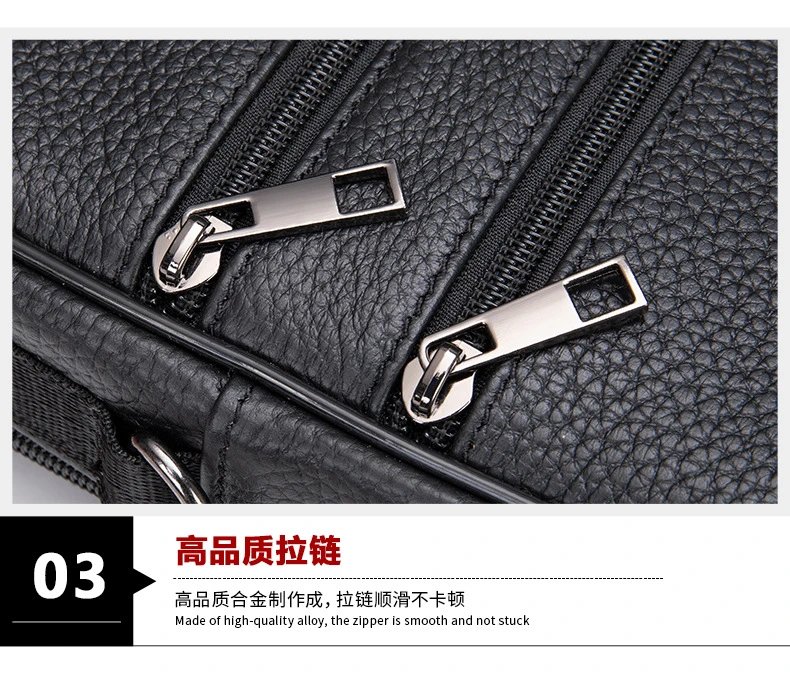 Design Leather Messenger Bag Brown Crossbody Bag - 38