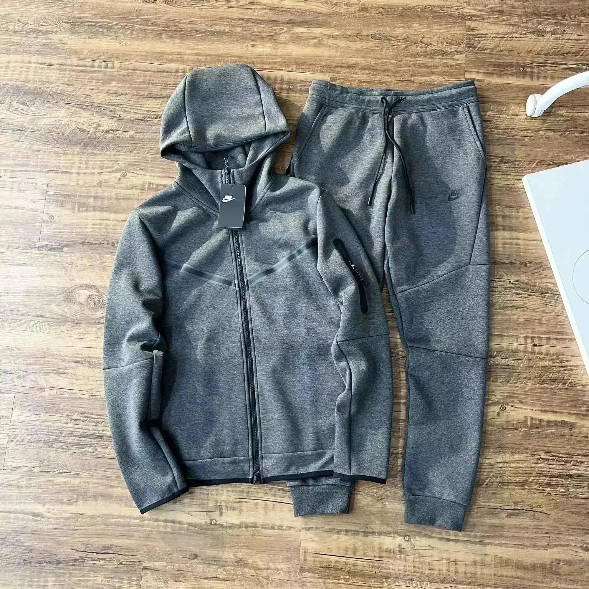 Nike Tech Fleece Windrunner White Hooded Jacket - 5