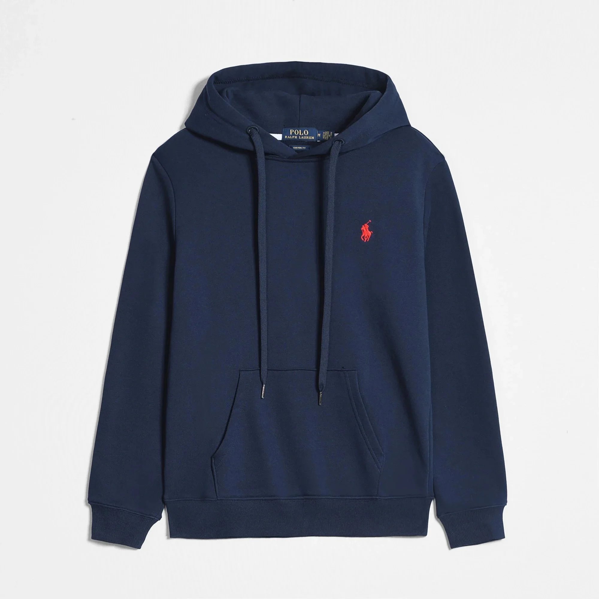 Hoodies navy blue (red logo)