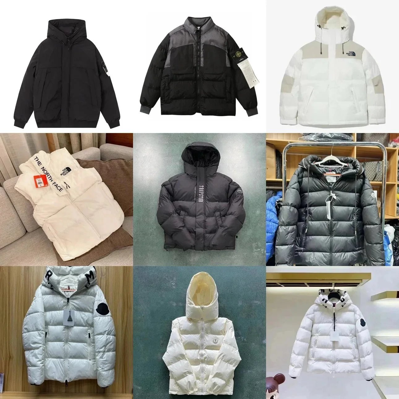 The North Face puffer jacket with hood QC photos