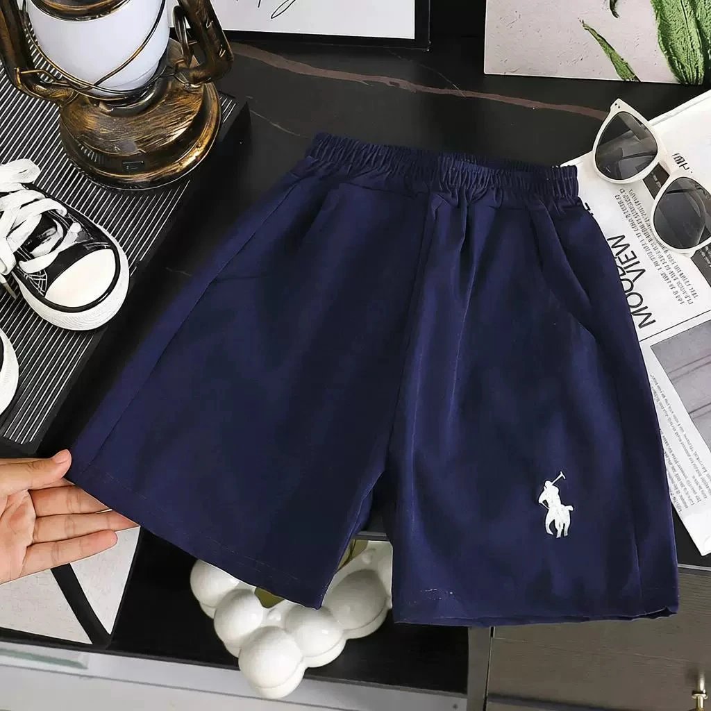 Ralph Lauren Children Shorts Boys Fashion Embroidered Cargo Pants Girls Lightweight Casual Versatile Outerwear Kids Pants