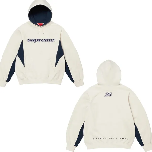 Supreme Division One Champs Hoodie Beige/Navy - 1