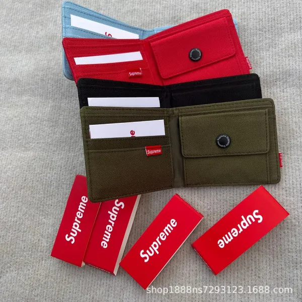 Supreme Box Logo Short Wallet Army Green - 12