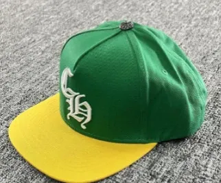 Stussy Script Logo Snapback Cap Green/Yellow Baseball Cap - 1