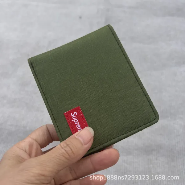 Supreme Box Logo Short Wallet Army Green - 1