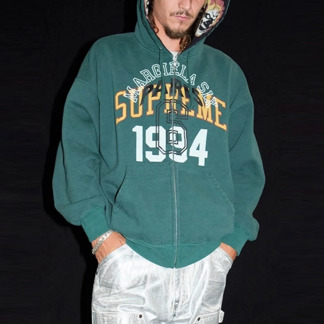 Top quality Supreme Big Logo Hoodie Hooded Sweatshirt Cross Border US Tide Letter Top