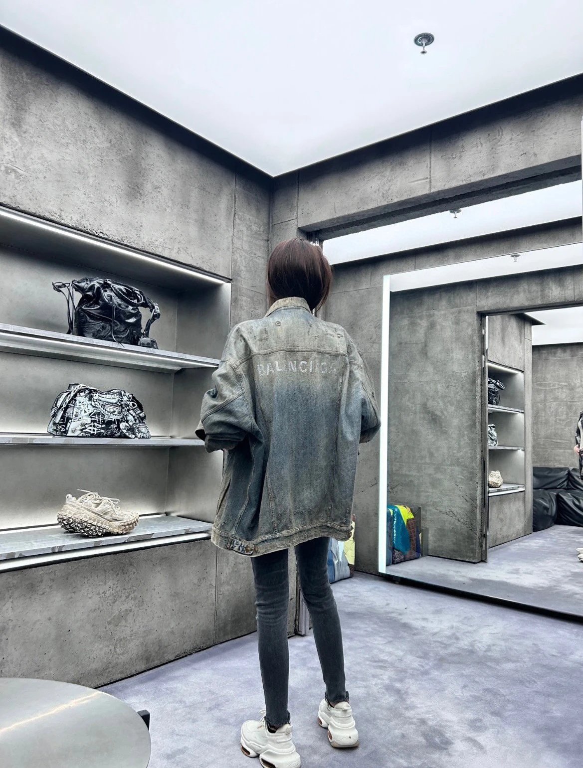 Gallery Dept Distressed Washed Denim Jacket - 12