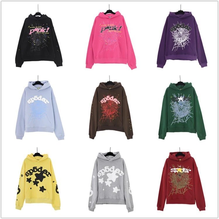 Spider Web Rhinestone Hoodie Black - 5