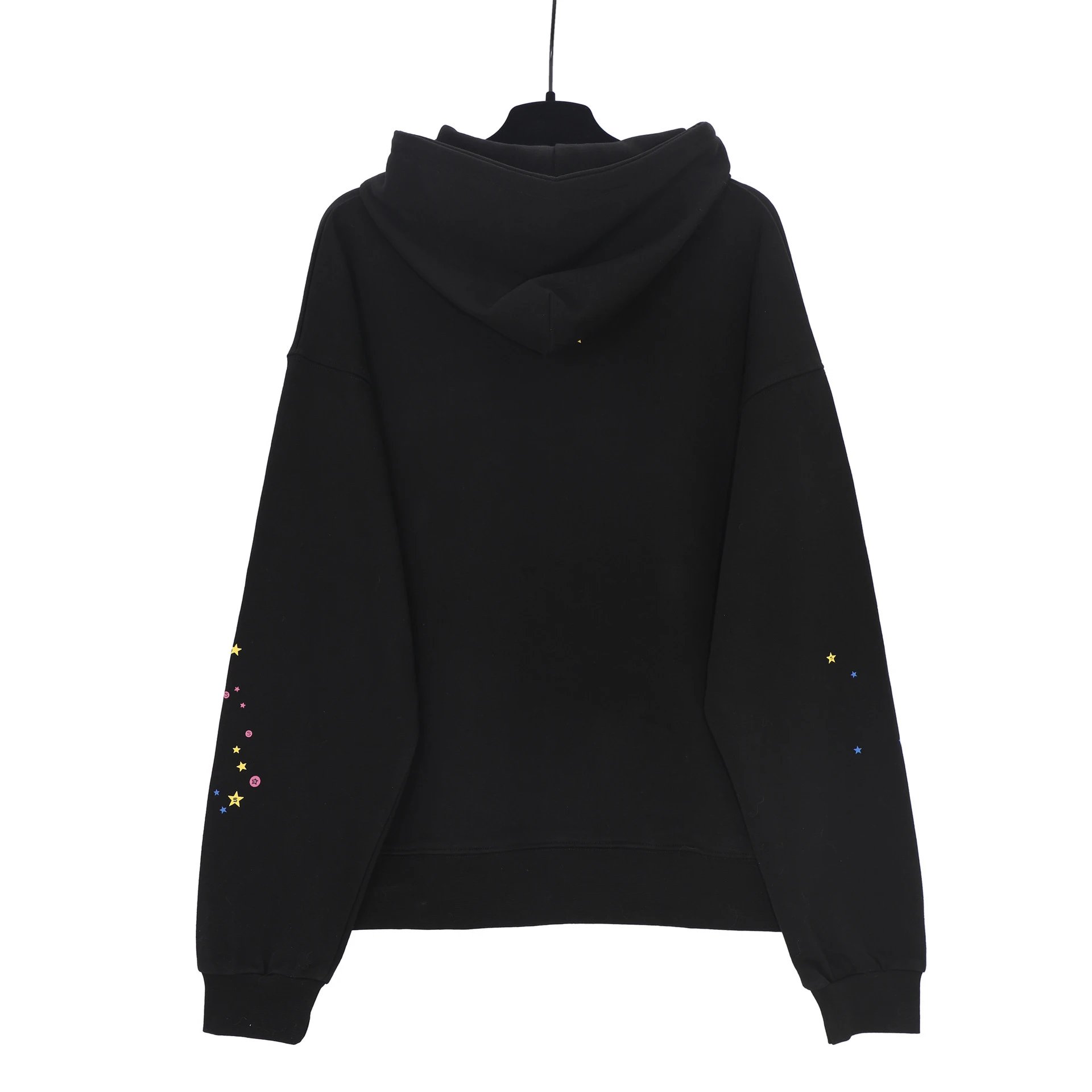 Spider Web Rhinestone Hoodie Black - 10