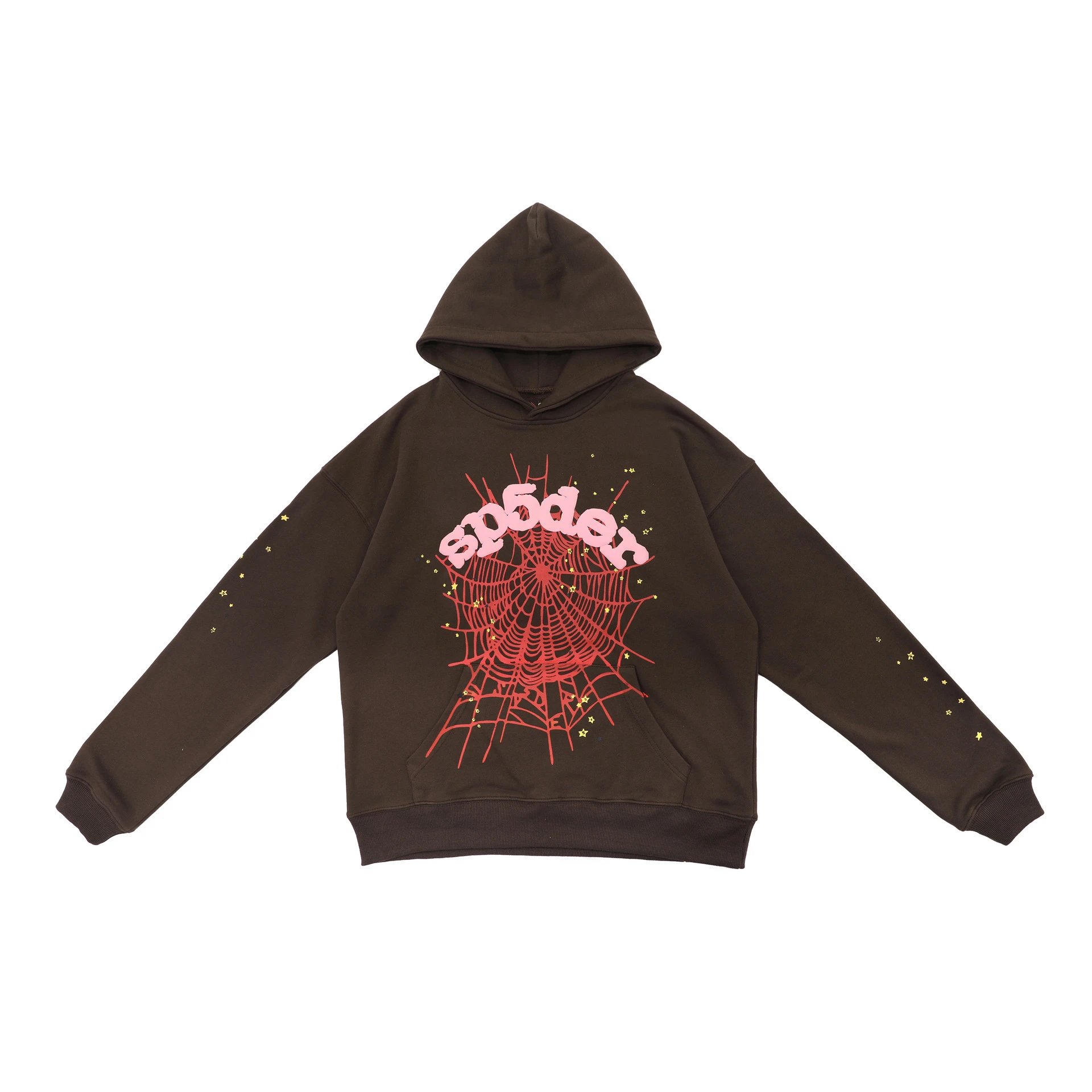 Spider Web Rhinestone Hoodie Black - 39