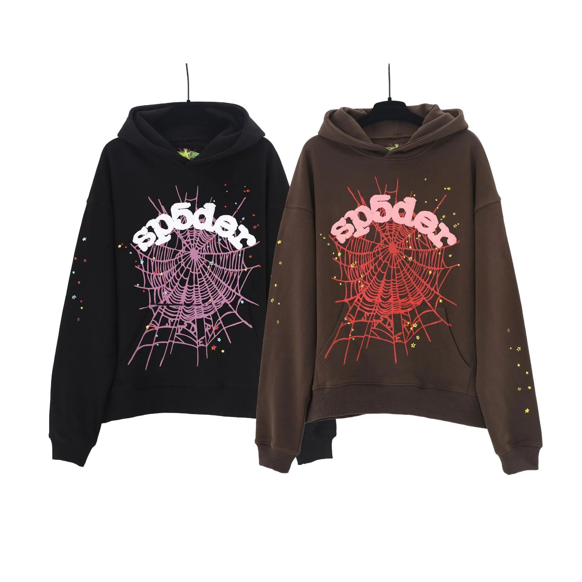 Spider Web Rhinestone Hoodie Black - 36