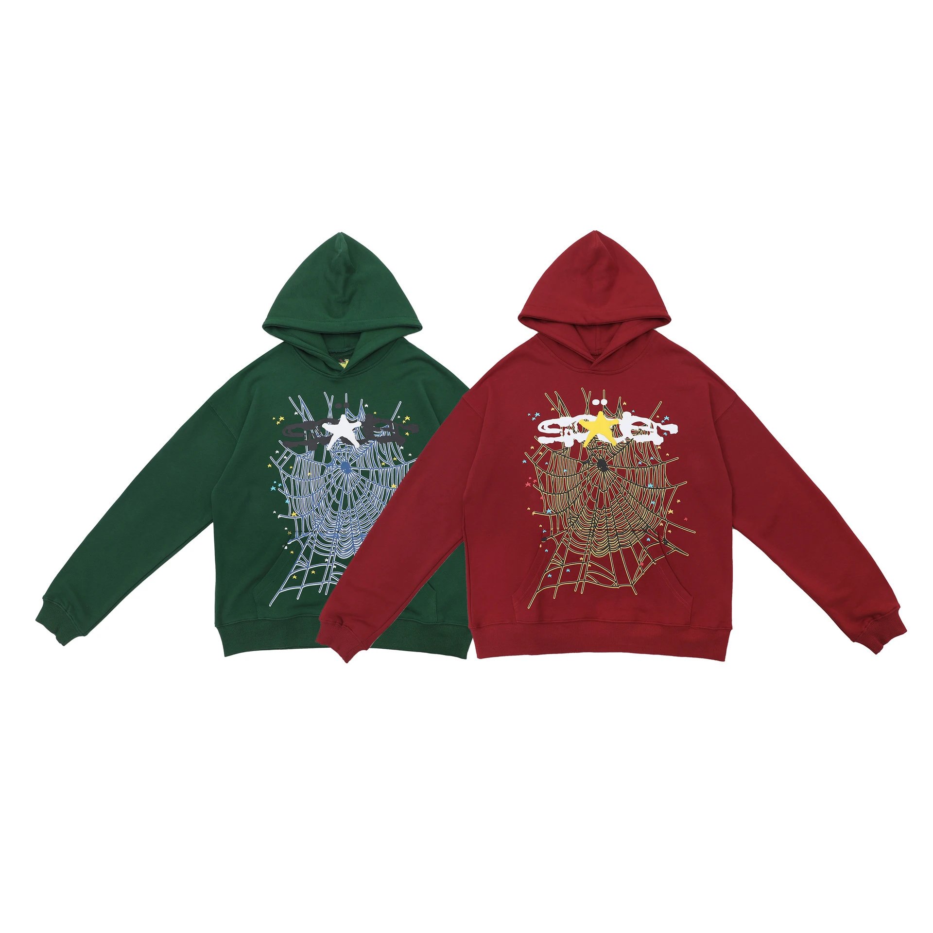 Spider Web Rhinestone Hoodie Black - 23