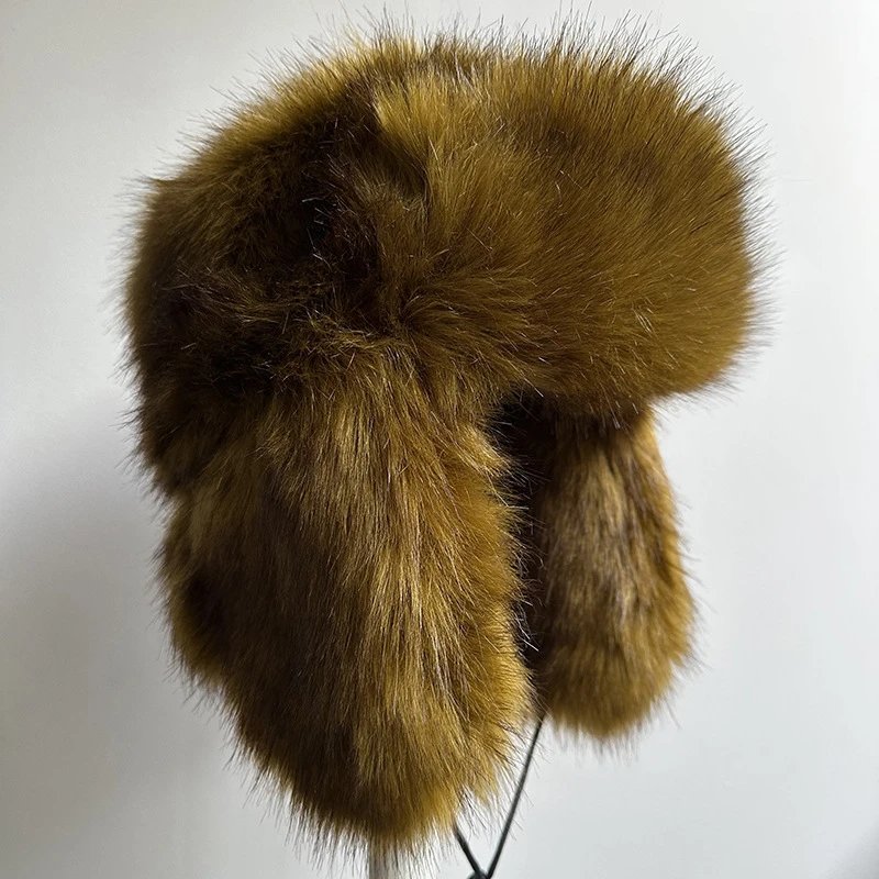 Ushanka Ear Flap Hat Golden Brown