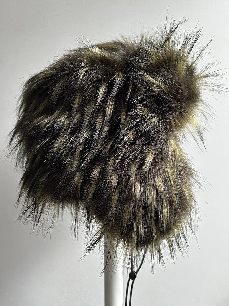 Ushanka Ear Flap Hat Camo Army Green