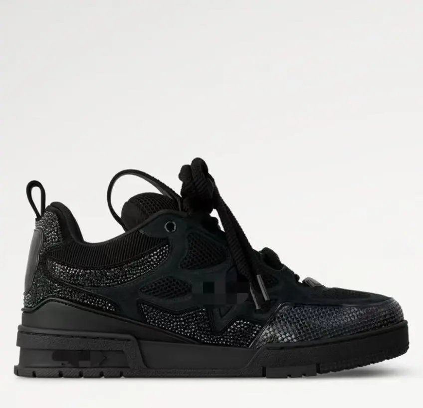 Unbranded Sneakers Low-Top Chunky Rhinestone Mesh — 15