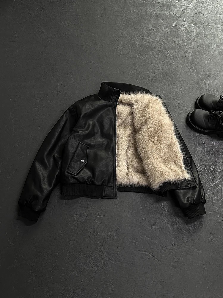 Reversible Leather Fur Jacket