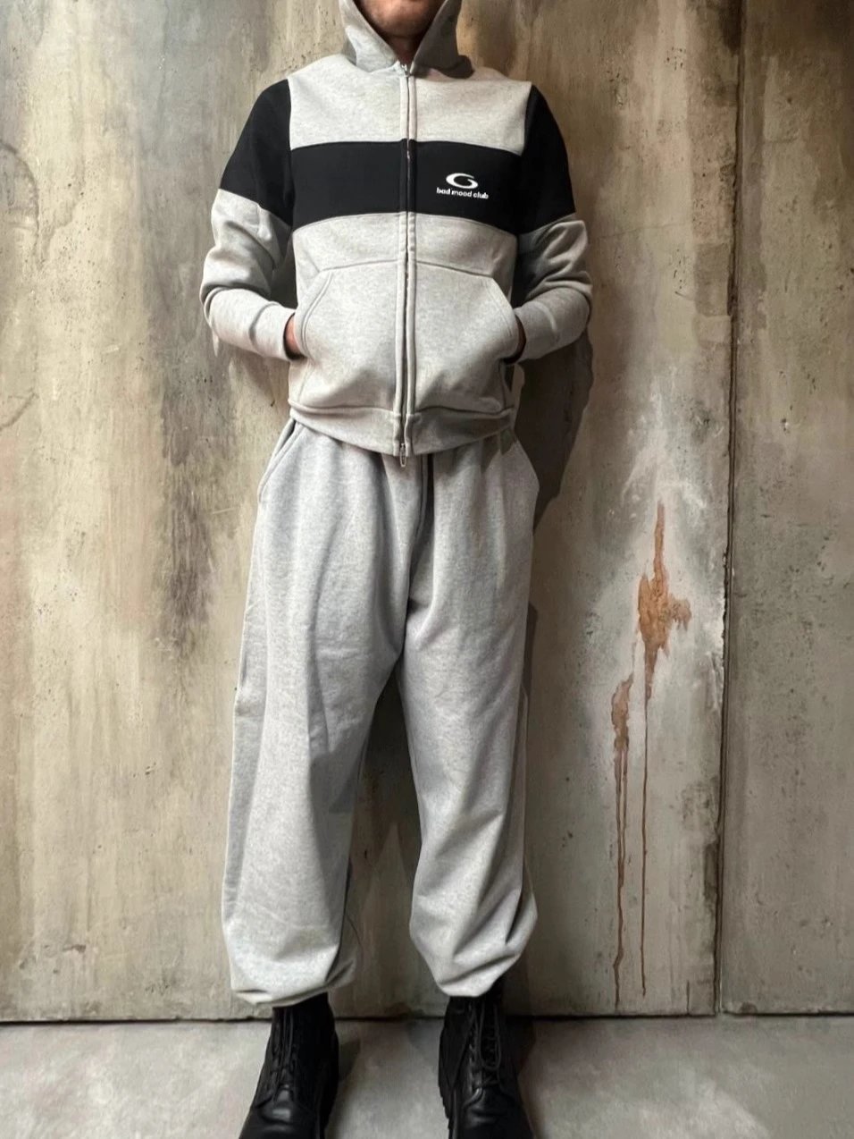 Balenciaga Fitted Loop Logo Hoodie