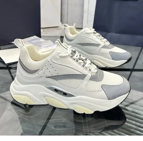 Dior B23 Sneakers White Red Black Chunky Sneakers - 5