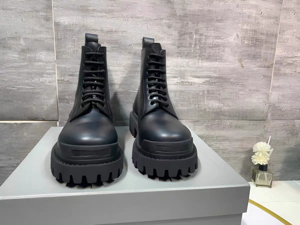 Balenciaga Strike Leather Boots