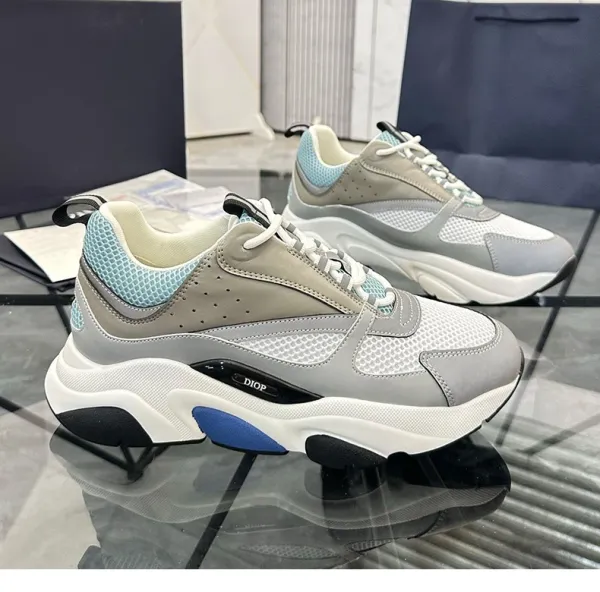 Dior B23 Sneakers White Red Black Chunky Sneakers - 7