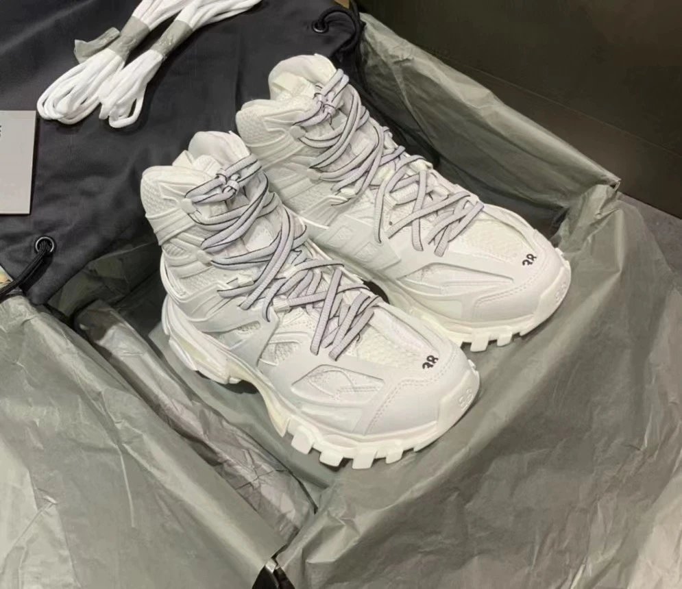 Balenciaga Track Trainer White Chunky Sneakers - 7