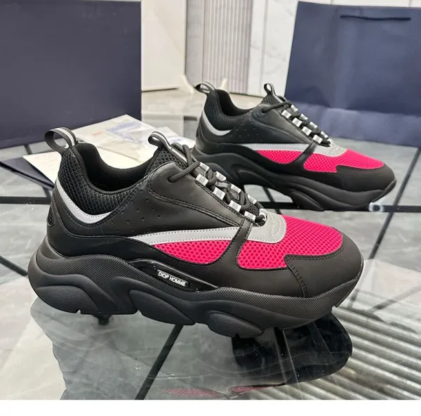 Dior B23 Sneakers White Red Black Chunky Sneakers - 12