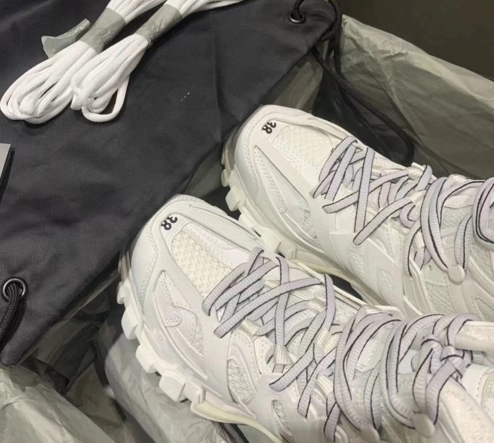 Balenciaga Track Trainer White Chunky Sneakers - 3