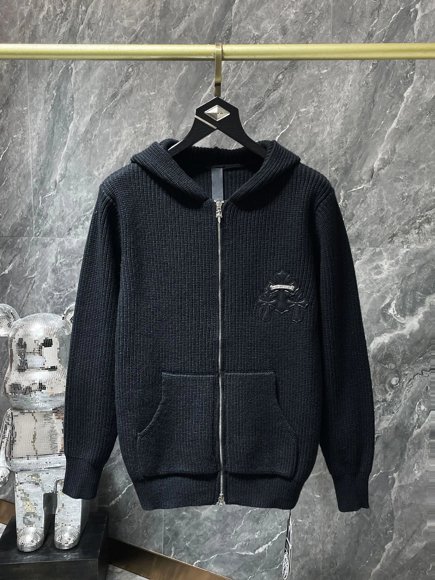 Chrome Hearts Cashmere Zip Up
