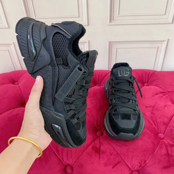 Dolce & Gabbana DG Runner Black Chunky Sneakers - 1