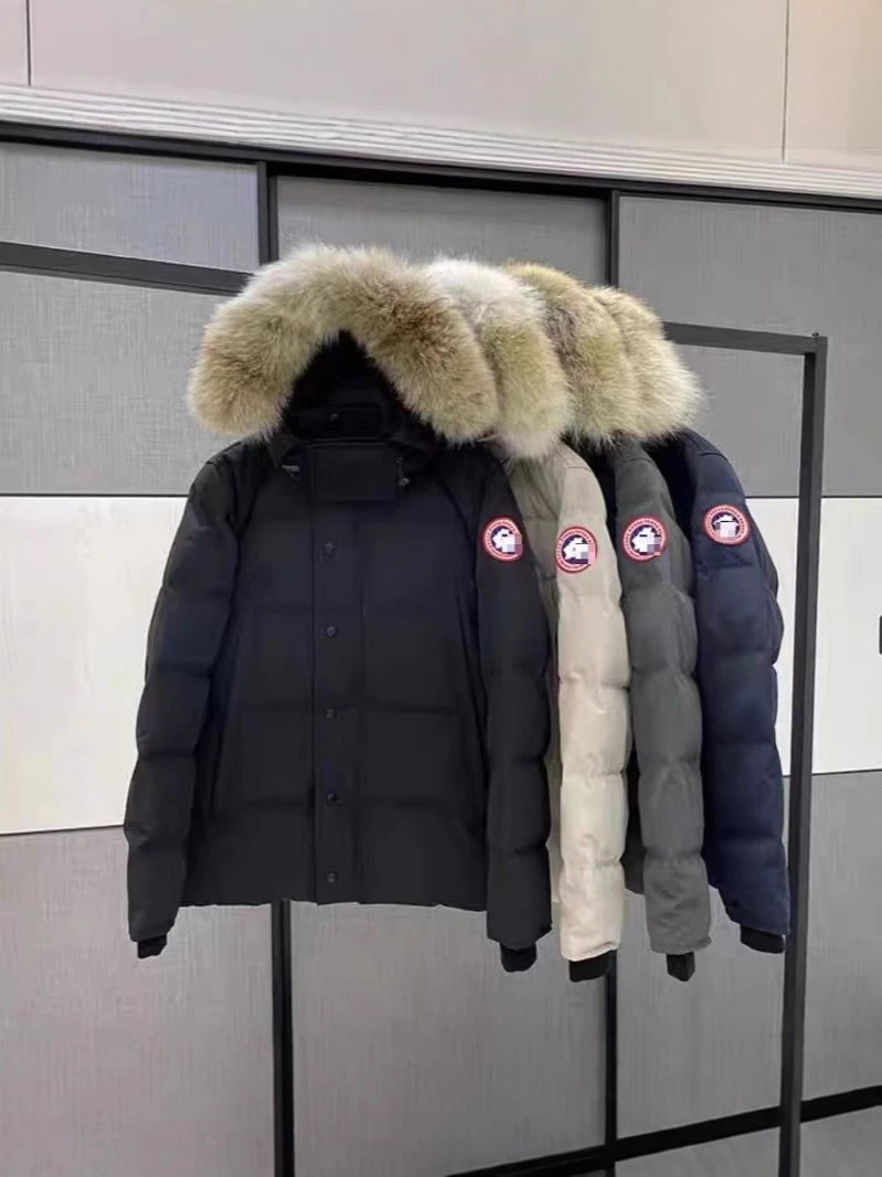 New High-end Correct Edition Big Goose Big Pocket Men and Women Couple Parker Cotton-padded jacket Hooded Thickened Warm Windproof Jacket