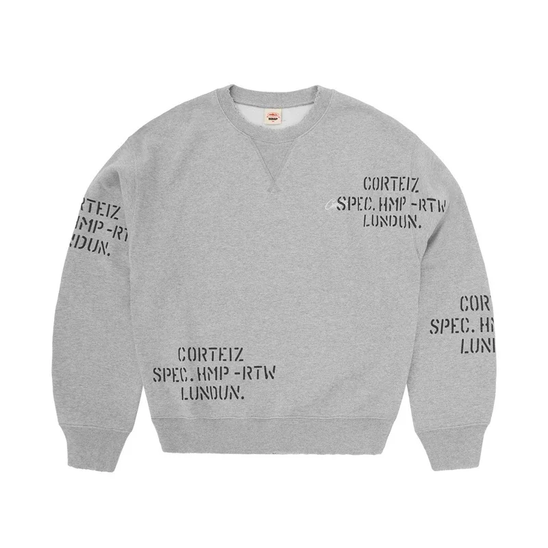 Corteiz American Hip-Hop Street Dance Embroidered Letter Knit Sweatpants Men's Trendy Sports Casual Suit