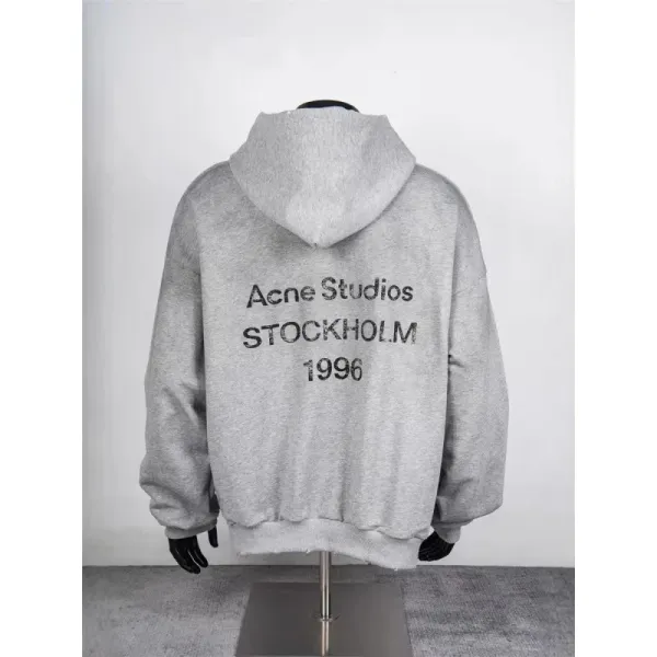 Acne Studios Stockholm 1996 Hoodie Gray - 4