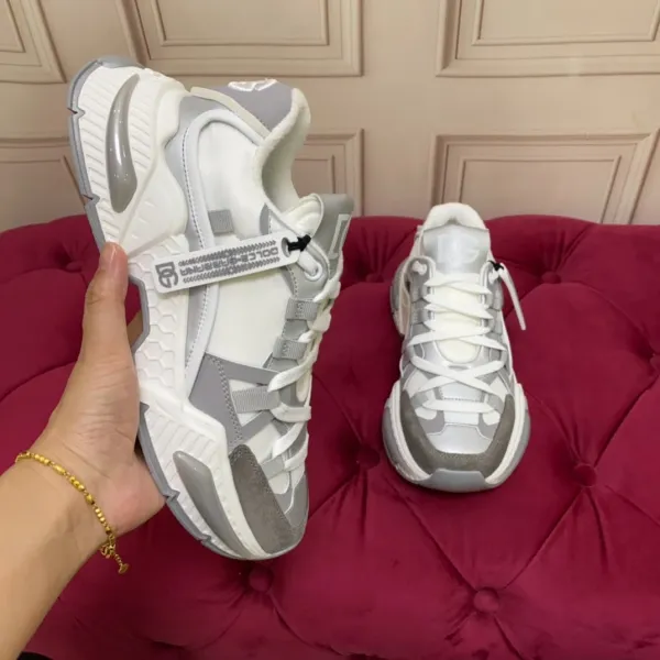 Dolce & Gabbana DG Runner Green White Chunky Sneakers - 13